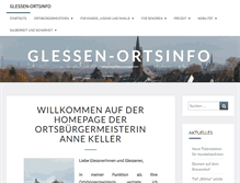 Tablet Screenshot of glessen-ortsinfo.de